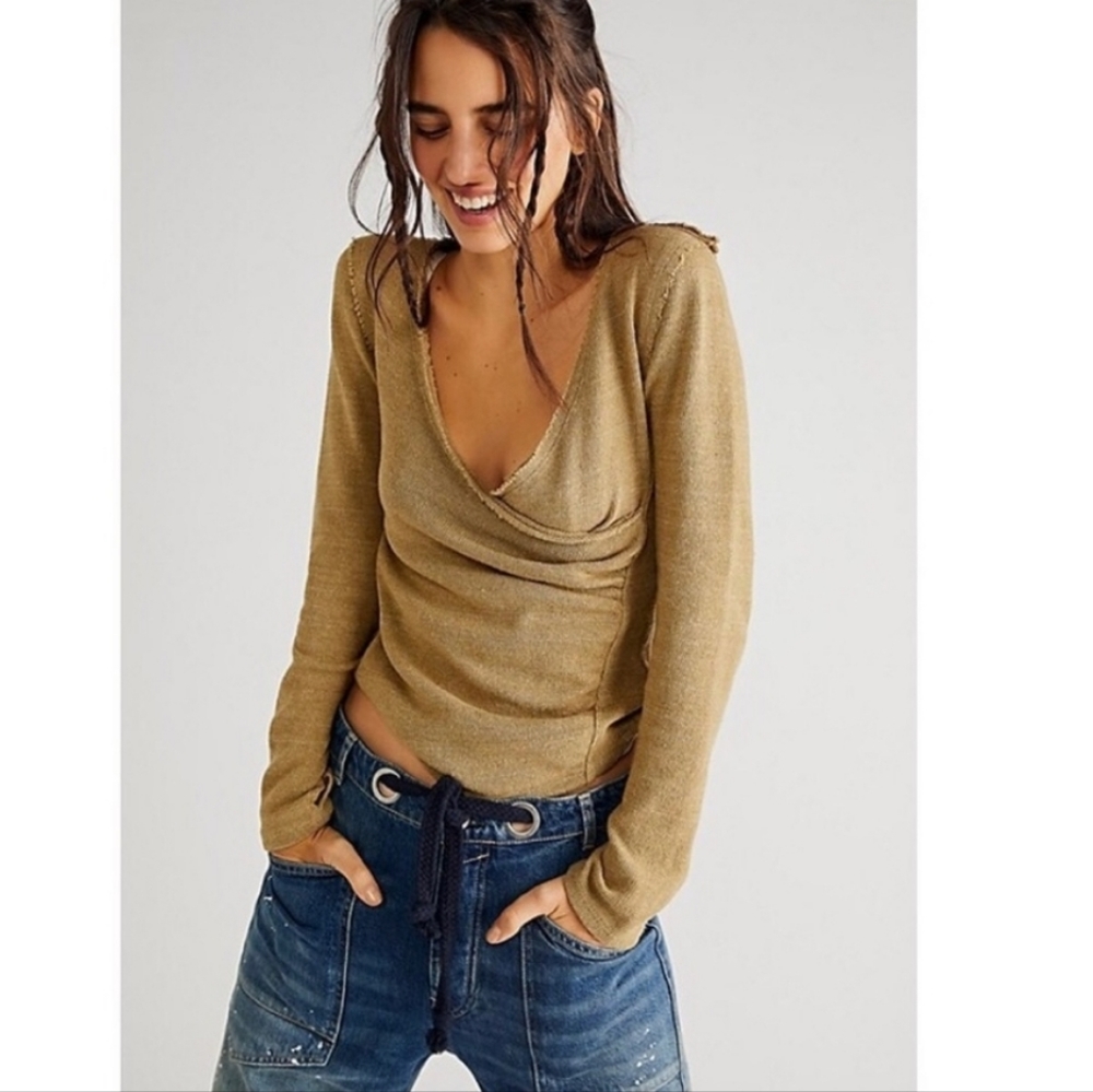 FREE PEOPLE | Like A Boss Tee in Tropical Nut XS